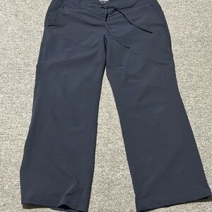 SCOTTeVEST Mens L Black Travel Pants Zip Pockets Hiking Casual Workwear